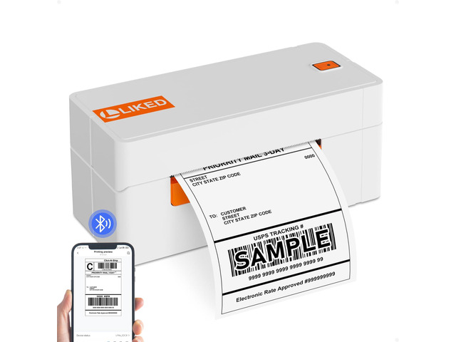 Wireless Thermal Label Printer 4x6 Bluetooth WiFi Shipping Label Printer for Small Business, Long-Life Print Head (Over 650,000 4x6 Labels),...