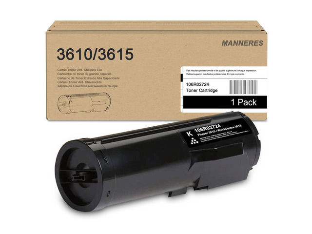 Phaser 3610/Workcentre 3615 Black Extra High Capacity Toner Cartridge 106R02724 - Compatible 1 Pack 106R02724 Toner Replacement for Xerox DocuPrint...