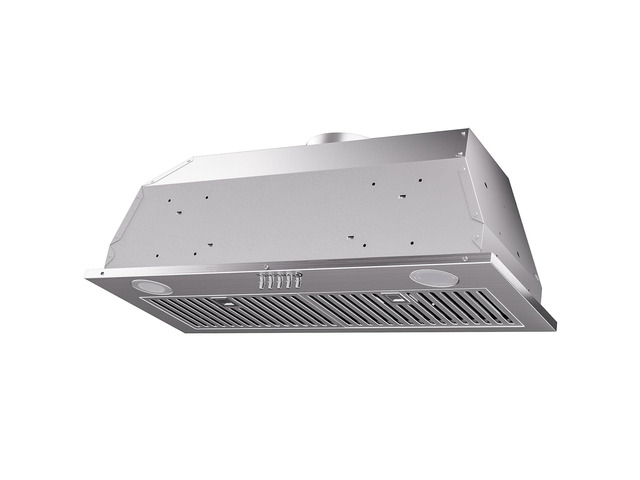 30 Inch Range Hood Insert 1000 CFM Built-in Kitchen Vent Hood Stainless Steel Ducted/Ductless Convertible Exhaust Hood with Button Control, LED...