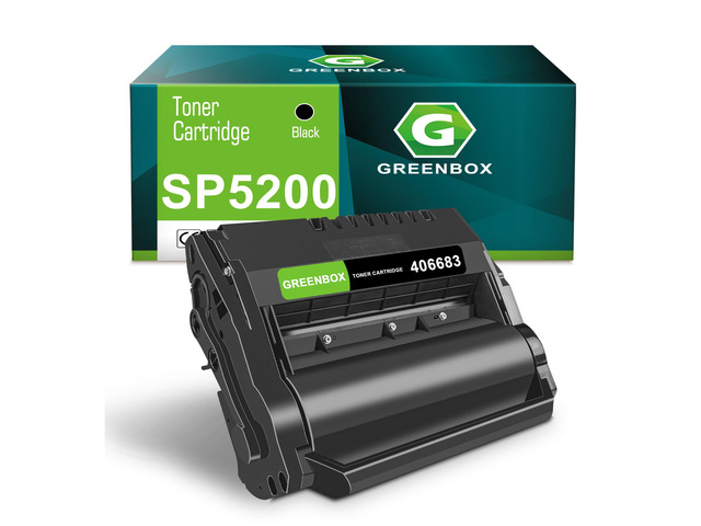 SP 5200 406683 Toner Cartridge for SP 5200 5200DN Printer, 1 Black SP5200, Replacement for SP 5200 406683 for Aficio SP 5200 5200DN 5200S 5210...