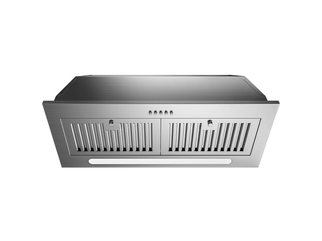 Range Hood Insert 30 inch, 600 CFM Ducted/Ductless Convertible Kitchen Hood with LED Light, Built-in Vent Hood with 3 Speed Exhaust Fan, Baffle...
