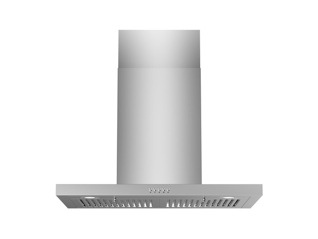 Wall Mount Range Hood 30 Inch, 600 CFM Ducted/Ductless Convertible Stainless Steel Kitchen Vent Hood with 3 Speed Fan, LED Lights and Push Button...