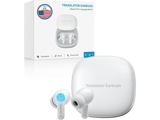 M3 AI Translation Earbuds Real Time, Language Translator Device in 144 Languages, 3-in-1 Offline Two-Way AudÃfonos Traductores, Live Translate...