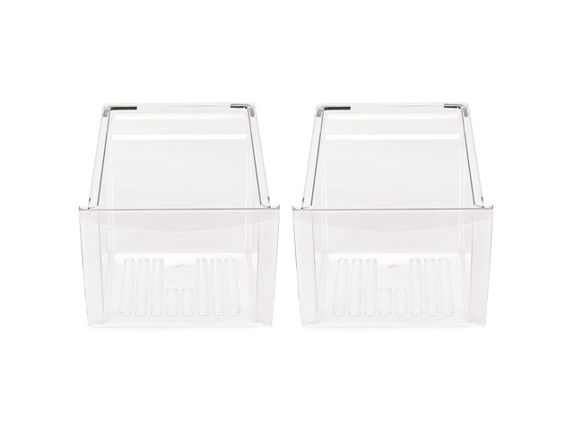 2 Pack 240337103 Refrigerator Crisper Bin Drawer Replacement Compatible with Frigidaire Kenmore Replacement For 240337107, 240337102, 240337105,...