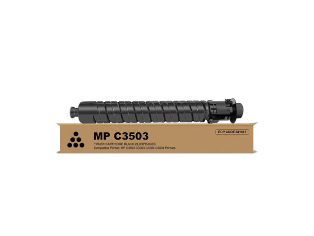 Remanufactured MP C3503 C3504 for 841813 Toner Cartridge Replacement for Ricoh Aficio Lanier Savin MP C3503 C3003 C3504 C3004 Printer (1Ã—Black)