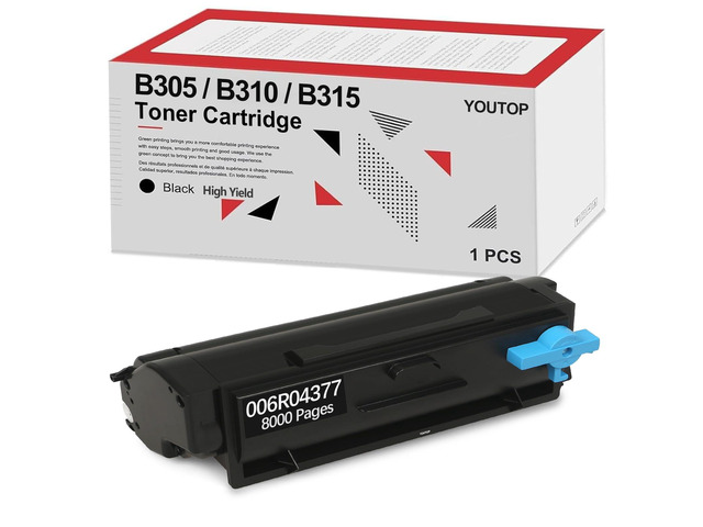 B305 B310 B315 Black Toner Cartridge Compatible 006R04377 High Capacity (8,000 Pages) Replacement for Xerox B305DNI B310DNI B315DNI Printer