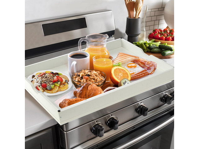 Noodle Board Stove Covers for Gas Burners, 30'L x 22'W x 2.5'Th Heavyweight Stove Top Covers for Electric Stove, Buil-in Handles, RV Stove Cover,...