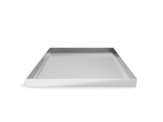 32 x 30 x 2.5 Inch 304 Stainless Steel Washing Machine Drain Pan Heavy Duty Steel Compact Washer Drip Tray, Washing Machine Tray No Leak...