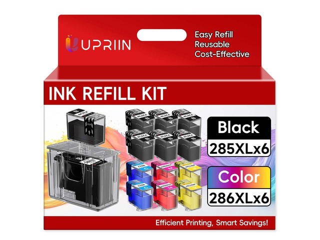 PG-285XL CL-286XL Ink Refill Kit for Canon PG-285 CL-286 PG-285XL CL-286XL Ink Cartridges Compatible for 285XL 286XL Compatible with TS4320 TS6520...