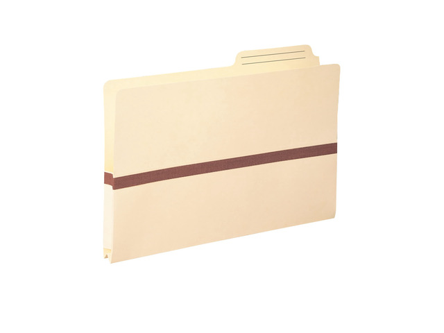 File Pocket, 2/5-Cut Printed Tab, Tyvek-Reinforced, Legal Size, Manila, 50 per Box (76487)
