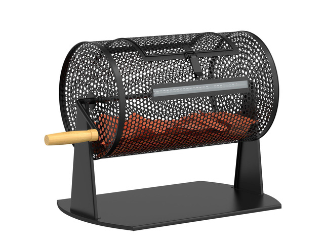 Raffle Drum, Games & Sports Professional Raffle Ticket Spinner with Wooden Turning Handle Holds 2500 Tickets (Black)