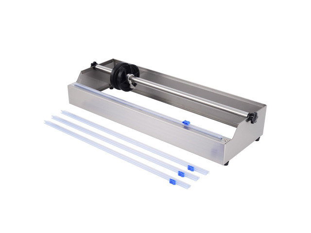 Table Stretch Film Dispenser, 500mm Stainless Steel Plastic Wrap Packaging Machine for 19 Inch Shrink and Cling Film, Ideal for Warehouse and...