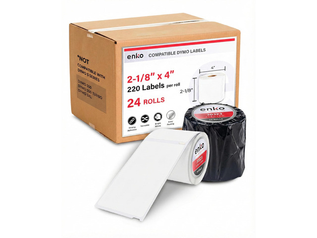30323 24 Rolls 5280 Direct Thermal Shipping Labels (2-1/8 x 4 in) Address and Barcode Labels Compatible with Dymo LabelWriter 450 Turbo and 4XL...