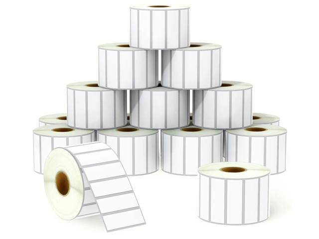 3' x 1' (76 mm x 25 mm) UPC Barcode & Address Labels Compatible with Zebra & Rollo Label Printer,Premium Adhesive & Perforated [16 Rolls, 22000...
