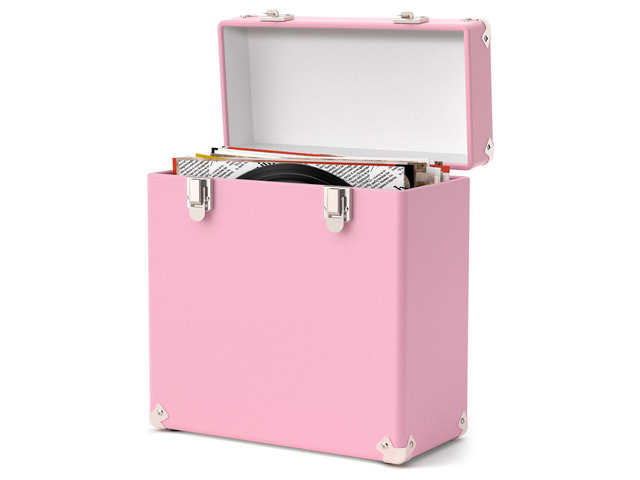 Vinyl Storage and Carrying Case, Waterproof and Dustproof Portable Organizer, LP Record Collection Display Case, Holds 50 7-12 Inch Records, Ideal...