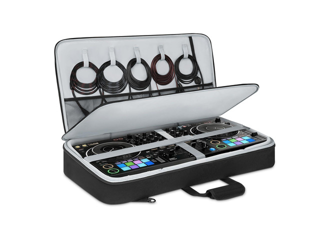 DJ Controller Bag for DDJ FLX10/DDJ REV5/DDJ GRV6/DDJ FLX6/DDJ 1000/DDJ 800, Padded DJ Backpack with Multi-pocket for 17 Inch Laptop, DJ Carrying...