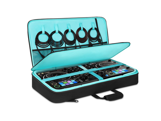 DJ Controller Bag for DDJ FLX10/DDJ REV5/DDJ GRV6/DDJ FLX6/DDJ 1000/DDJ 800, Padded DJ Backpack with Multi-pocket for 17 Inch Laptop, DJ Carrying...