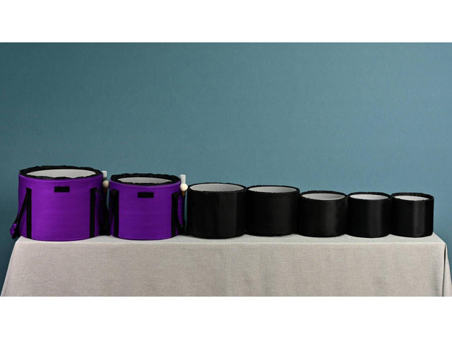 Two Carry Case Bags for 6-12 inch Crystal Singing Bowl Set with Handle Carrying Cases Padded Travelling Bag