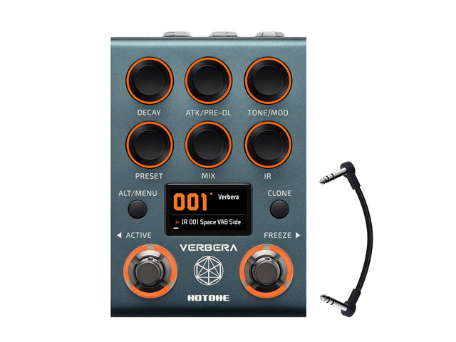 Verbera Convolution Reverb Pedal Dual Engine Stereo Reverb with 120 IRs, XR Algorithm, MIDI & USB, Studio-Grade Effects for Guitar, Synths, and FX...