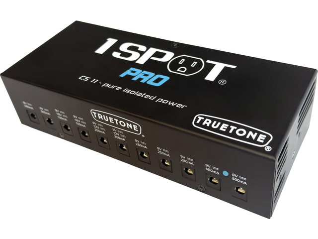 1 SPOT Pro CS11 Expandable Guitar Pedal Power Supply 11 Isolated Outputs, 9V 12V 18V, Studio Power for Your Pedalboard