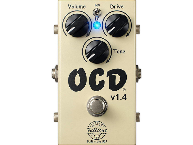OCD v1.4 Guitar Overdrive Pedal, MOSFET Clipping, HP/LP Mode, Guitar Effects Pedal with True Bypass, 3-Knob Control, 9-18V DC, Made in USA