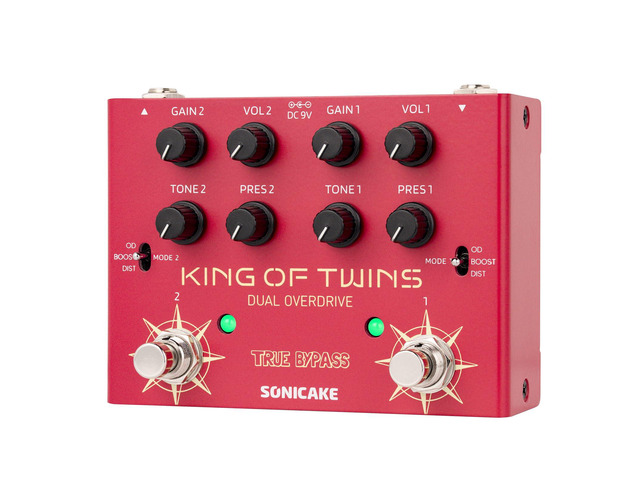Overdrive Pedal, Dual Channel 3 Modes - Overdrive/Boost/Distortion Compact Effects Pedal for Bass Electric Guitar, Pure Analog Circuit, True Bypass...