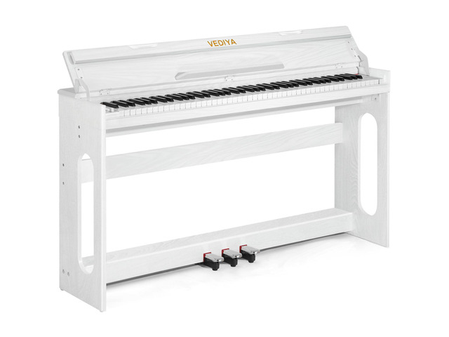 Digital Piano Keyboard 88 key,Semi-Weighted Electric Piano,Wooden Desk Full Size Upright Electric Piano, Acoustic Piano for Beginners,Triple...