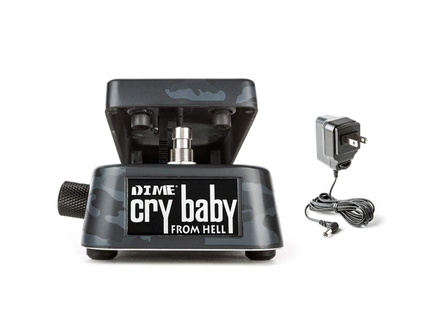 Dunlop DB01B Dime Crybaby From Hell Wah Pedal w/ Dunlop ECB-003 Power Supply