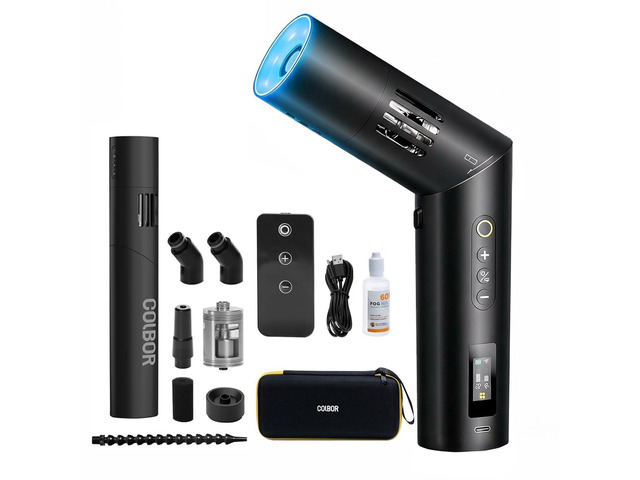CF5 Portable Fog Machine, 40W MINI Handheld Smoke Machine with RGB Lights Effect Remote Control Fogger for Photography Outdoor Events, Parties,...