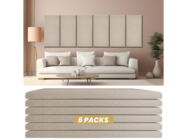 6PCS Fiberglass Acoustic Panels, 23.6'x11.8'x2' Sound Proof Panels for Walls, High NRC Sound Absorbing Panels, Noise Cancelling Wall Panels for...