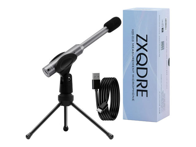 USB-C Measurement Microphone with Individual Calibration File Professional Omnidirectional Calibrated Mic, Plug and Play, Compatible with MiniDSP...