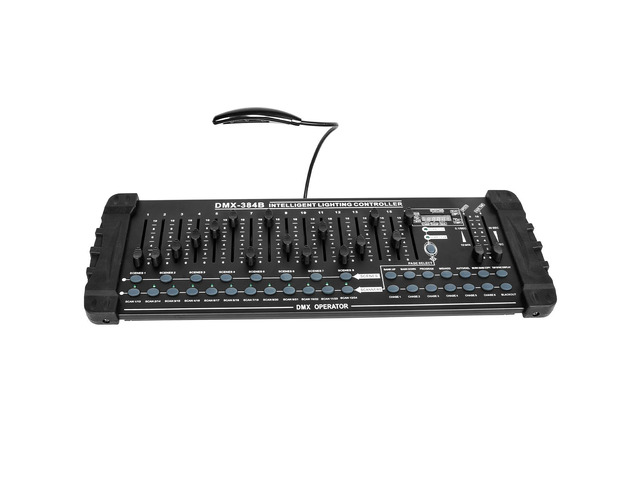 DMX512 DJ Controller 384CH DMX Cotroller Use for Program Editing of Bar Club Live Lights Show Support 30 Banks 8 Scenes 24 Fixtures Stage Lighting...