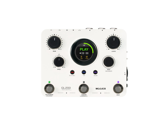 GL200 Looper Pedal Drum Machine, Drum Looper Guitar Pedal with 800 Mins Loop Dual TRS MIDI I/O Custom Drum Kits MIDI Groove Import Bluetooth Audio...