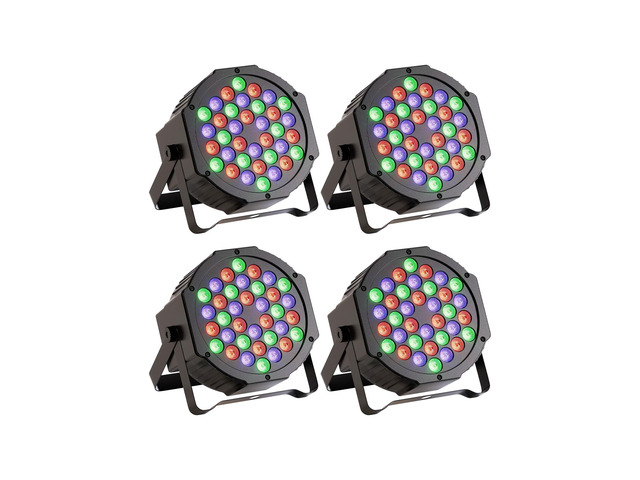 LED Par Lights 36 LED Stage Lights 7 Modes RGB DJ Lights with Sound Activated Remote and DMX Control DJ Uplighting for Birthday Party Events...