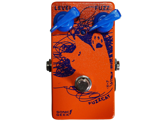 FuzzCat Guitar Fuzz Pedal Handmade FF Vintage 60s Circuit Enhanced Clean-Up Response for Studio & Live Performance