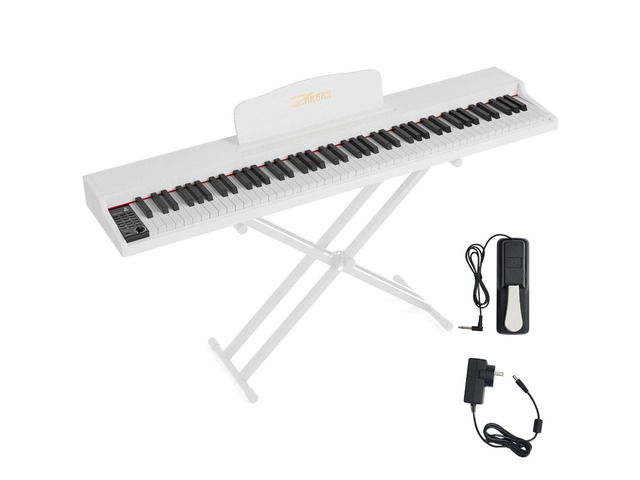 Digital Piano 88 Key Weighted, Full Size Electric Keyboard Piano for Beginners, Portable Piano Keyboard with Sheet Music Stand, Sustain Pedal,...