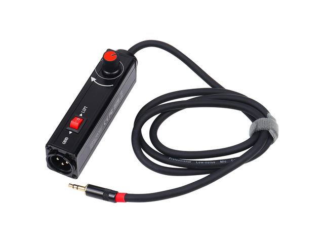 Pro101A AUX to XLR Isolation Box with Volume Controller and Ground Lift Switch Build-in Cord Length 3.3ft with Detachable 3.5mm Aux Gold Coating...