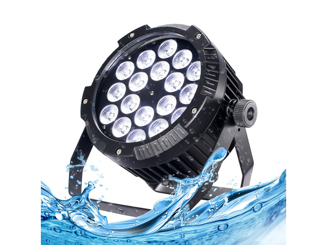 Outdoor Waterproof Par Lights, IP65 Stage Light, LED Uplights with DMX512 Sound Activated, DJ Lighting for Christmas Event Party Wedding Disco (1,...