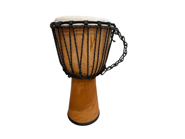 Djembe Beginner Drum 20' Tall 8.5-9.5' Head Mahogany Wood Goat Skin Handmade drum with natural materials; warm, resonant sound for beginners,...