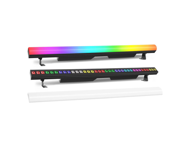 LED Stage Wash Light Bar,120W 40' LED Stage Pixel Light Bar,36 RGBW LED Stage Wash Lights with Detachable Cover DMX512 Sound Activated Uplight for...