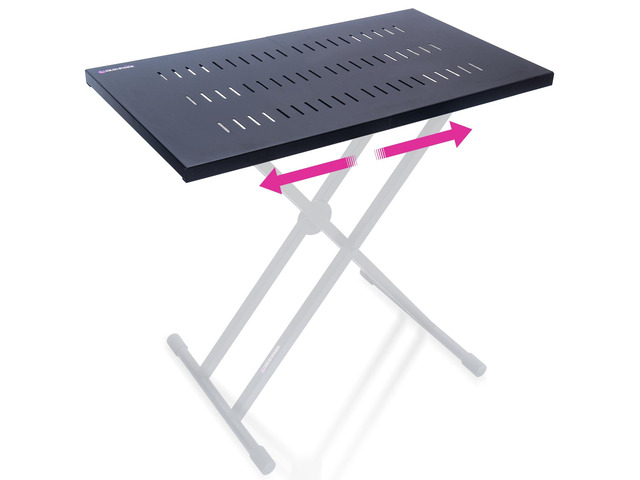 Utility Table Top ONLY for X Style Keyboard Stands and Z Style Piano Stand - Portable DJ Table Stand, Dj Mixer Desk Top