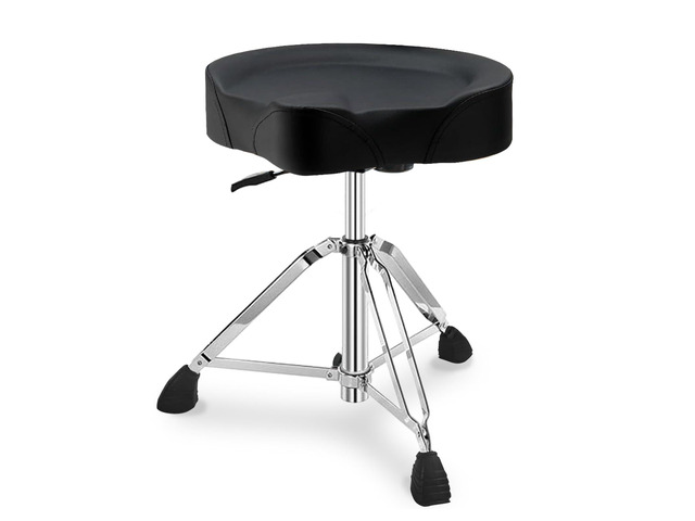 Heavy Duty Drum Stool, Hydraulic Drum Throne, Ergonomic Memory Foam Drum Seat, Adjustable Drum Chair Anti-Slip Base, Drum Saddle Bench for Drummers...