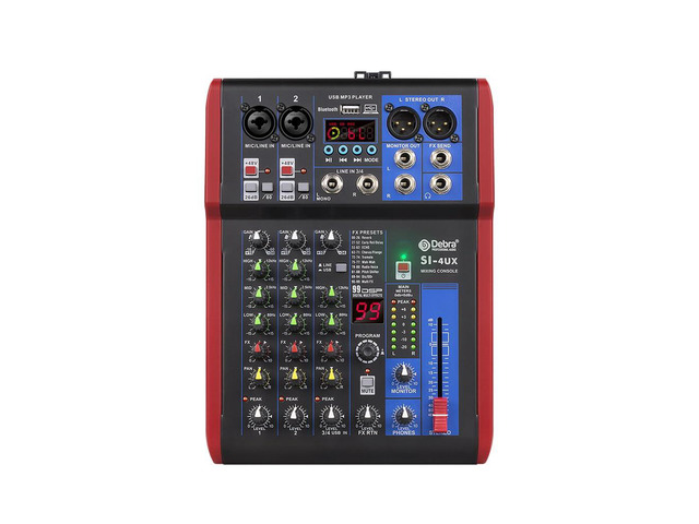 SI Series Professional Portable Recording Mixer Audio with 99 DSP Digital Effects Mic Preamps and USB for DJ Mixer Console Karaoke Home Recording...
