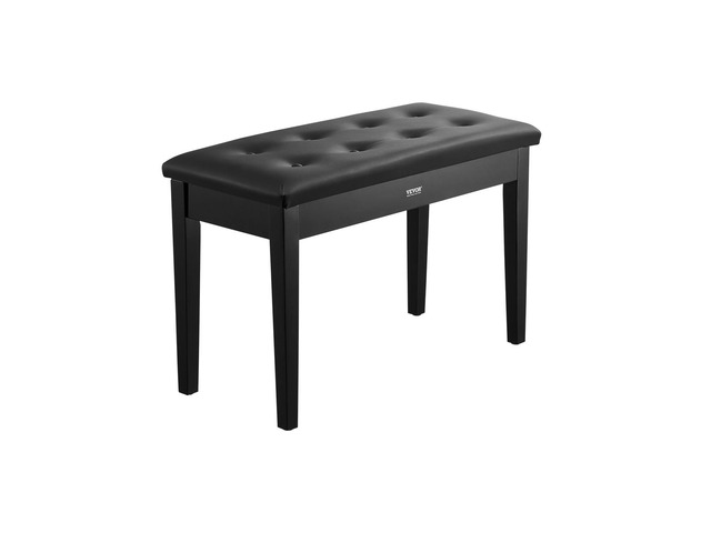 Piano Bench, 29.5' x 14' x 19', Duet Keyboard Piano Chair with High-Density Padded Cushion, Storage Compartment for Music Books, Wooden Piano...