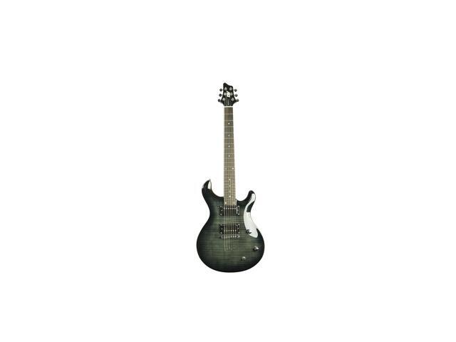 6 String IP-350 TBK PRS Solid-Body Electric Guitar, Trans Black