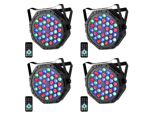 36LED Par Lights DJ Stage Light Corded RGB with Sound Activated Control Uplighting for Wedding Party Club Christmas Stage Lighting...