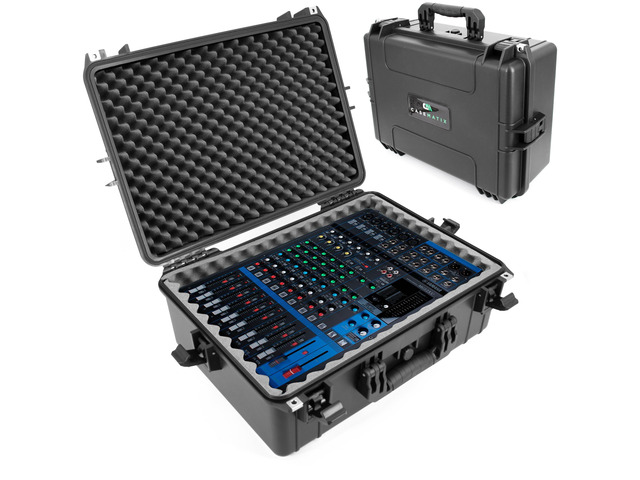 Mixer Carry Case Compatible with Yamaha MG12XU 12 Channel Mixing Console, IPX7 Waterproof Hard Shell, Fits Mixers up to 17' x 12.1' x 5',...