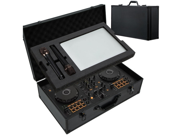 DJ Controller Hard Case for DDJ-FLX4 / DDJ-400 / DDJ-REV1 / DDJ-SB3 / DDJ-SB2 Dual Layer High-Density Protective Foam Mixer Storage Travel Box...