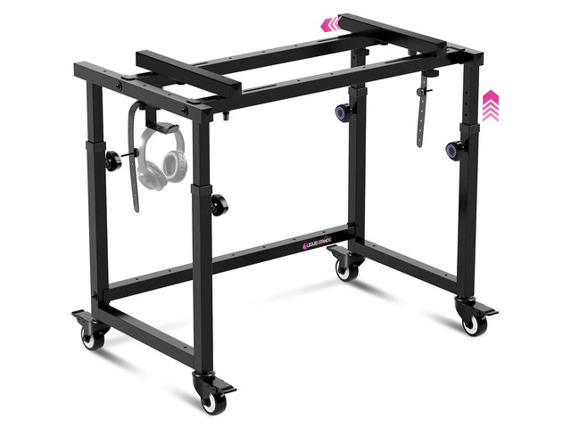 Piano Keyboard Stand - Electric Piano Stand for 49 54 61 88 Key - Piano Desk Music Stand Production - Piano Table Synth Stand Rolling Home...