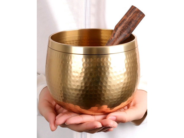 Tibetan Singing Bowls Set-Hand-hammered in Nepal Sound Bowl for Meditation, Yoga, Chakra, Meditation Accessories, Unique Gifts for Women, Men...